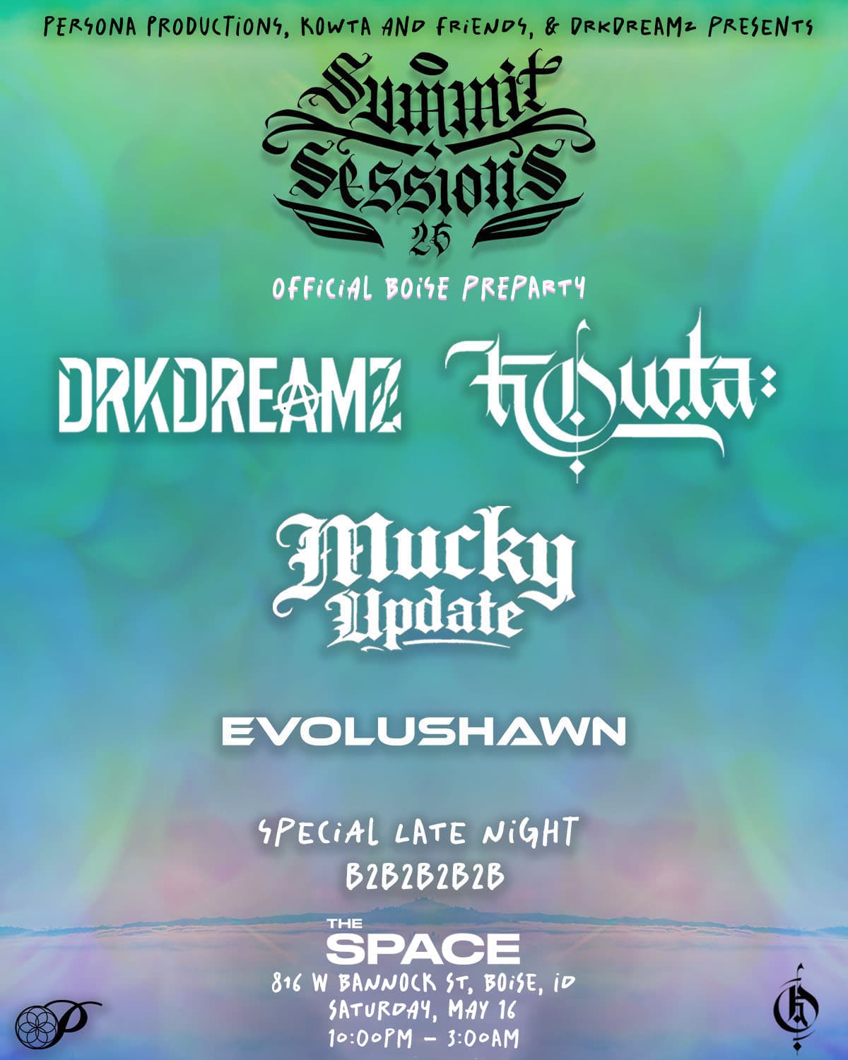 Boise Pre-Party flyer