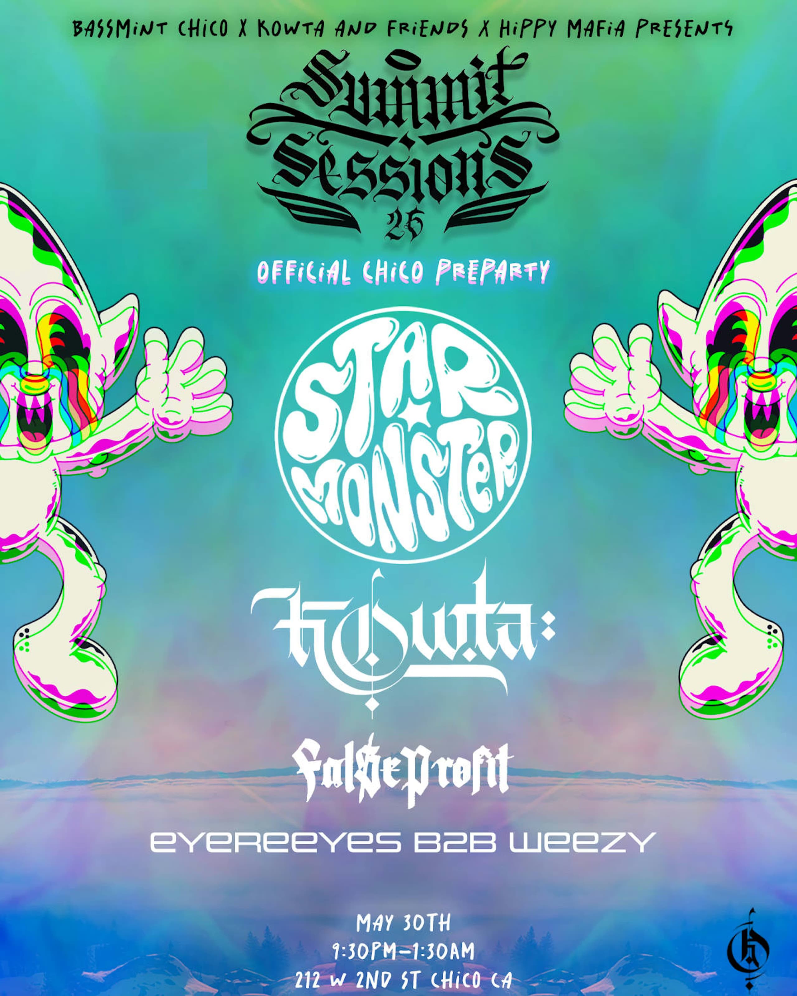 Chico Pre-Party flyer