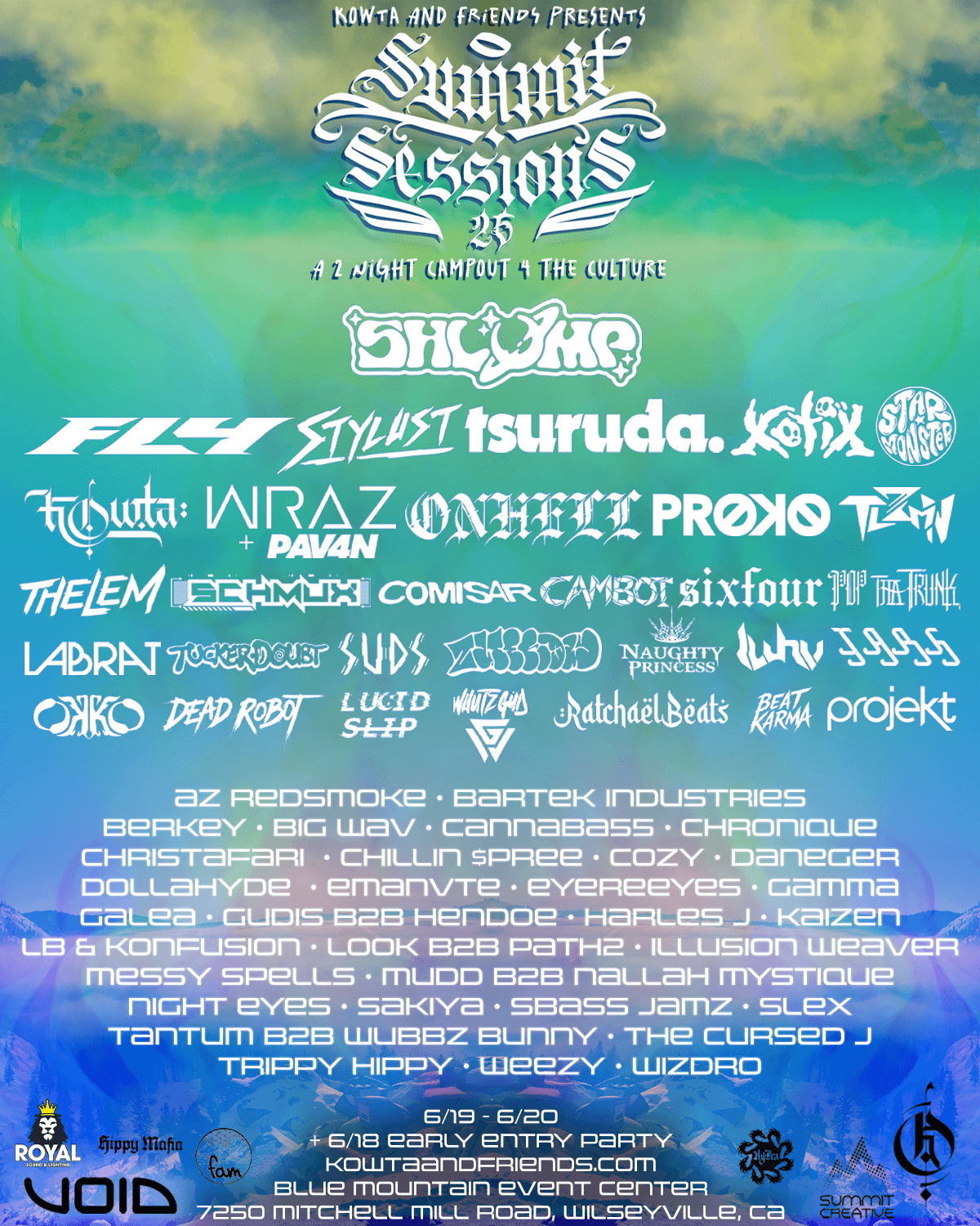 Summit Sessions lineup flyer