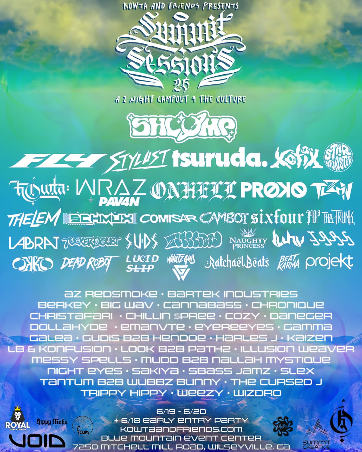 Summit Sessions lineup flyer